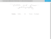 Tablet Screenshot of littleredframephoto.com